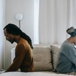 stressed black couple discussing divorce