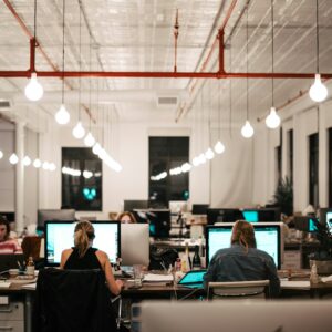 people working