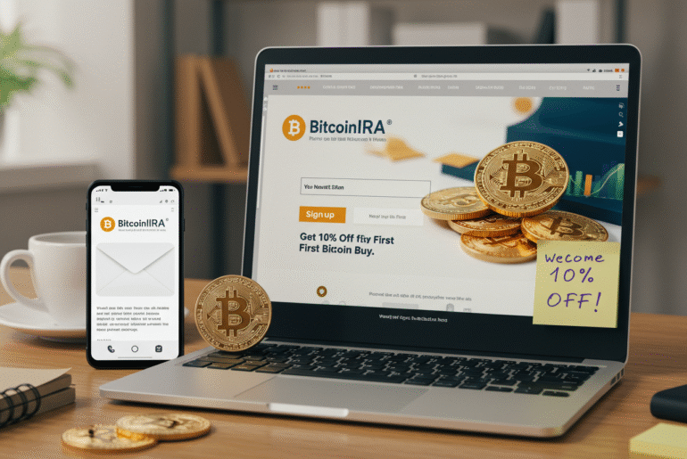 10% Off First Bitcoin Buy with BitcoinIRA Newsletter - Verified by FangWallet