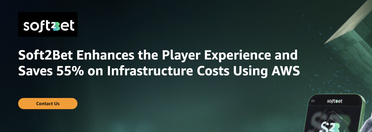 Soft2Bet highlights 55% infrastructure cost savings and improved player experience using AWS cloud solutions.