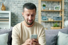 man relaxing