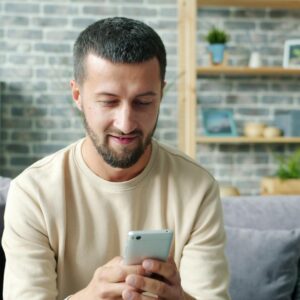 man relaxing